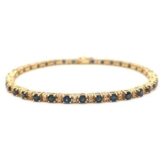 ��ŷ��ۡ�JEWELRY�� ���奨�꡼ �ƥ˥��֥쥹 750 K18YG ��������������� ���ե����� ���ե����� ��������� 17.5cm ��11g ������ ������š�