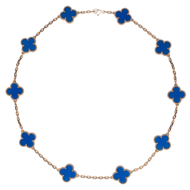 ��̾��ۡ�VAN CLEEF&ARPELS�ۥ����󥯥꡼�ա������ڥ� ������ơ�������ϥ�֥� 10������� VCARP34800 750YG 18K ��������������� �֥롼�������� �ͥå��쥹 ���奨�꡼�ڿ��ʡۡ�̤���ѡۡ���š�