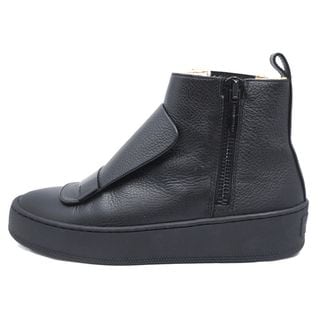 �ڱɡۡ�SERGIO ROSSI�ۥ��른�����å� ���硼�ȥ֡��� SRL �֥�å� �쥶�� #35 ���ܥ�������22cm ��ʪ �� ����¾ ��¸�ޡ���š�
