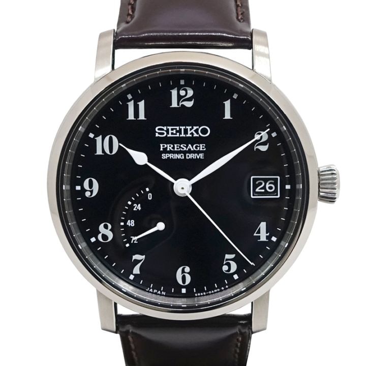 �ڱɡۡ�SEIKO�ۥ������� �ӻ��� �ץ쥵������ ���������� ���ץ�󥰥ɥ饤�� SARR003 BK SS �쥶���٥�� ��� ���� Ȣ �ݾڽ����š�