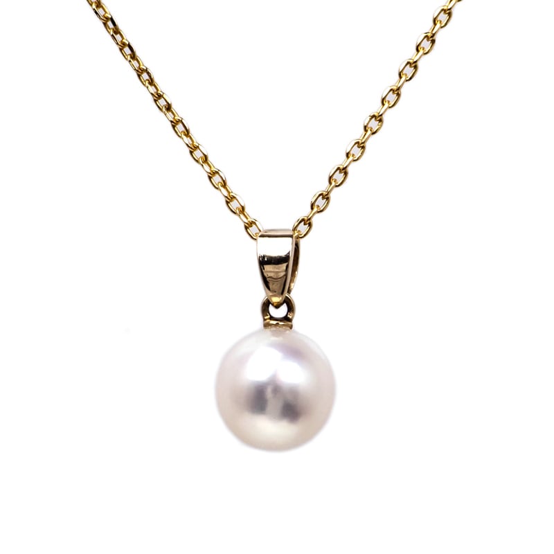 ��̾��ۡ�MIKIMOTO�ۥߥ���� �ڥ����� �ͥå��쥹 K14YG ��������������� �ѡ��� 8.2mm 2.9g �������� 44.5cm ���� �����ܡ���š�