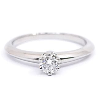 �ڱɡۡ�TIFFANY�ۥƥ��ե��ˡ� Pt950 ���饷�å�����ƥ��� ��������� ��� ���� 0.20ct ���奨�꡼ ��γ ��ǥ������ڻž夲�ѡۡ���š�