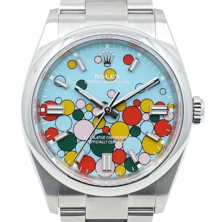 ��̾��ۡ�ROLEX�ۥ���å��� �ӻ��� �����������ѡ��ڥ��奢��36 ����֥졼����� 126000 ���������� SS ���ƥ�쥹�������� ��ư���� ���� ��� �ݾڽ� Ȣ�ڻž夲�ѡۡ���š�