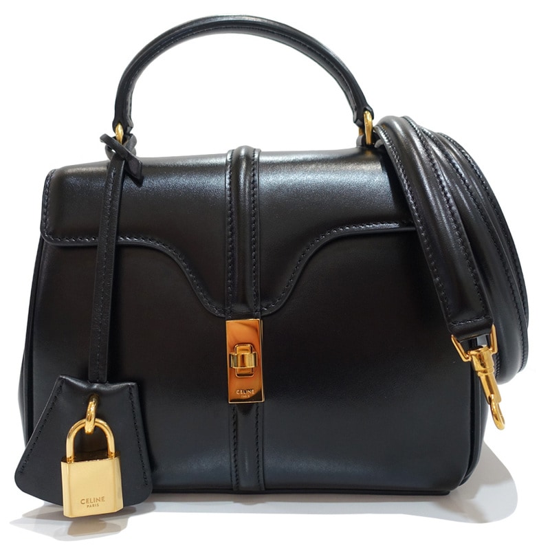 �ڱɡۡ�CELINE�ۥ��꡼�� ������16 ���⡼�� �ϥ�ɥХå� 2WAY 047580 �쥶�� �֥�å� ������ɶ�� ��ǥ����� ���� Ȣ ��¸�ޡ���š�