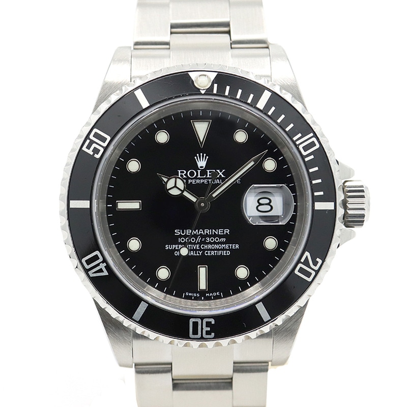 �ڱɡۡ�ROLEX�ۥ���å��� ���֥ޥ꡼�� �ǥ��� 16610 Y�� �֥�å� ��� �ӻ��� ��ư�����ڻž夲�ѡۡ���š�