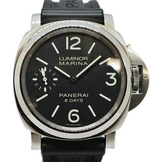��ŷ��ۡ�PANERAI�ۥѥͥ饤 ��ߥΡ���ޥ꡼�� 8�ǥ��� 44mm PAM00510 T�� ��� �֥�å� SS ��С� �괬�� �ӻ��סڻž夲�Ѥߡۡ���š�