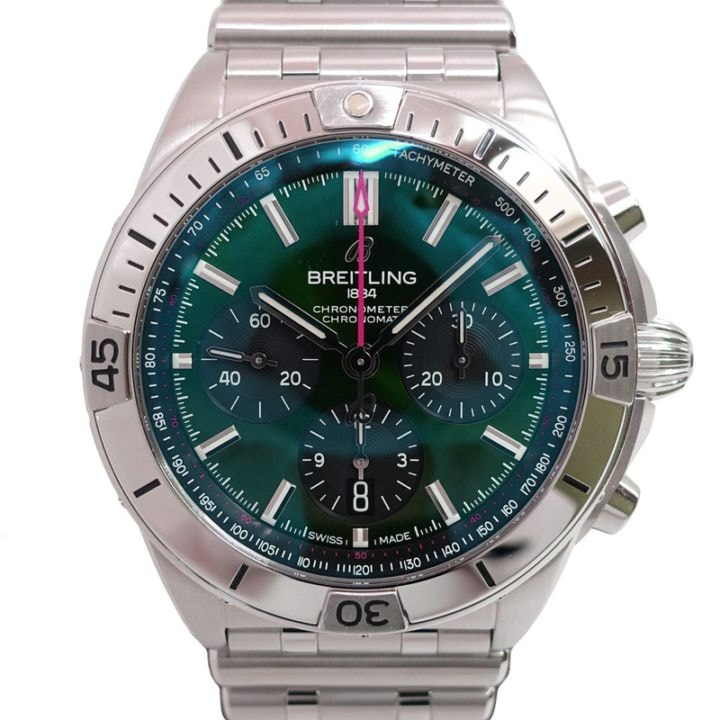 �ڱɡۡ�BREITLING�ۥ֥饤�ȥ�� �����Υޥå� B01 42 �٥�ȥ졼 AB01343A1L1A1 ���꡼��ʸ���� �ӻ��� SS ��ư���� ��� Ȣ �ݾڽ����š�