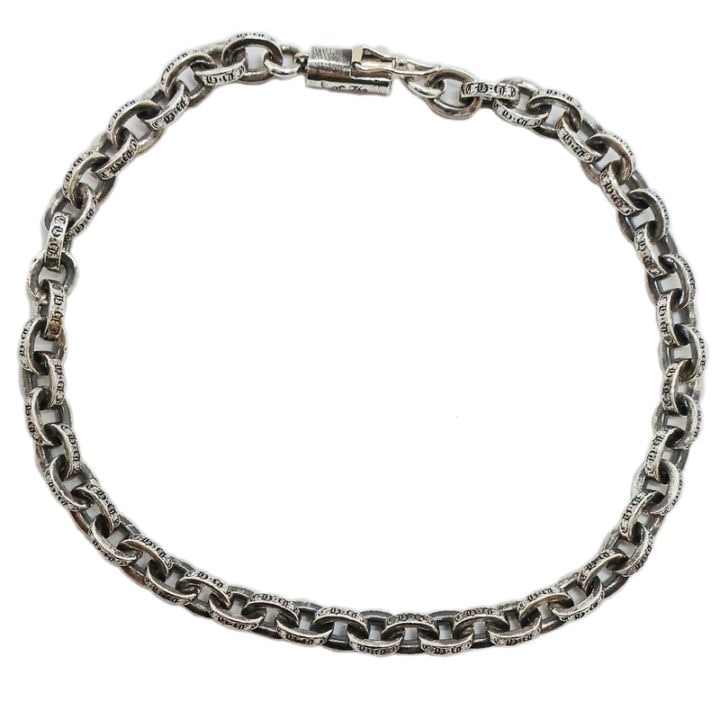 ��ŷ��ۡ�CHROME HEARTS�ۥ�����ϡ��� �ڡ��ѡ��������� �֥쥹��å� 8����� SV925 14K PAPER CHAIN ���奨�꡼ ����С��ڿ��ʡۡ�̤���ѡۡ���š�