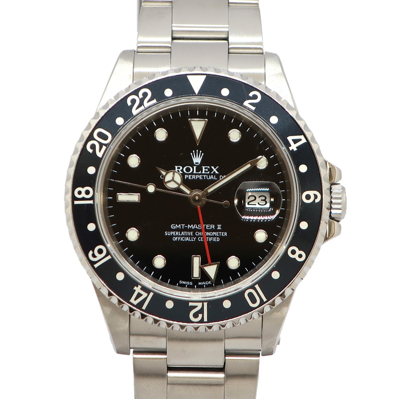 ��ŷ��ۡ�ROLEX�ۥ���å��� GMT�ޥ����� 16710 SS K�� 2001ǯ����¤ �࿧�٥��� ��� �ӻ��� ��ư���� �ݾڽ����š�