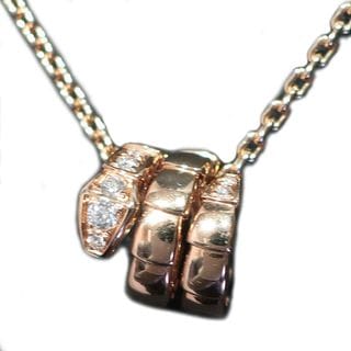 ��ŷ��ۡ�BVLGARI�ۥ֥륬�� �ͥå��쥹 ����ڥ�ƥ� �������ѡ� 750 K18PG �ԥ󥯥������ ��40cm ��������� ���奨�꡼ ���������꡼��̤���ѡۡ���š�