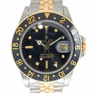 �ڱɡۡ�ROLEX�ۥ���å��� GMT�ޥ����� 1675/3 ����ӥ꡼ �ӻ��� �֥�å� 5�� �ե��ĥܥ������ �ޡ���4 �����֥쥹 ����� ��ư���� ��󥺡���š�