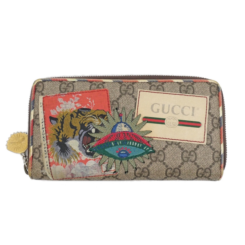 ��̾��ۡ�GUCCI�ۥ��å� �����ꥨ �饦��ɥե����ʡ�Ĺ���� 473909 �١����� �֥饦�� PVC GG���ץ꡼�� ���� ������å� ��� ��ǥ����� ��åڥ� ��ʪ����š�
