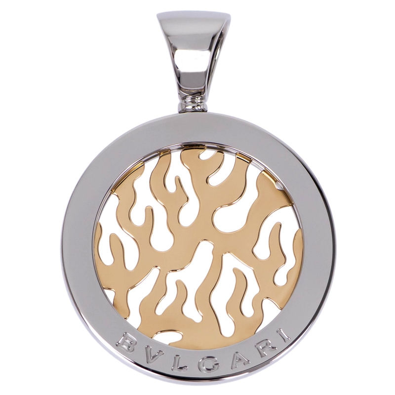 ��̾��ۡ�BVLGARI�ۥ֥륬�� �ڥ����� �ȥå� �ȥ�ɥե����䡼 750YG/SS K18 ��������������� ���ƥ�쥹 10.9g ���㡼�� �ͥå��쥹�ڻž夲�ѡۡ���š�