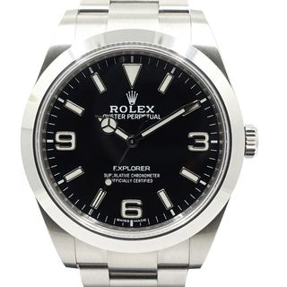 �ڱɡۡ�ROLEX�ۥ���å��� �������ץ����顼1 39mm 214270 �����ॷ�ꥢ�� SS �֥�å�ʸ���� �����������֥쥹 ��� Ȣ �ݾڽ����š� 