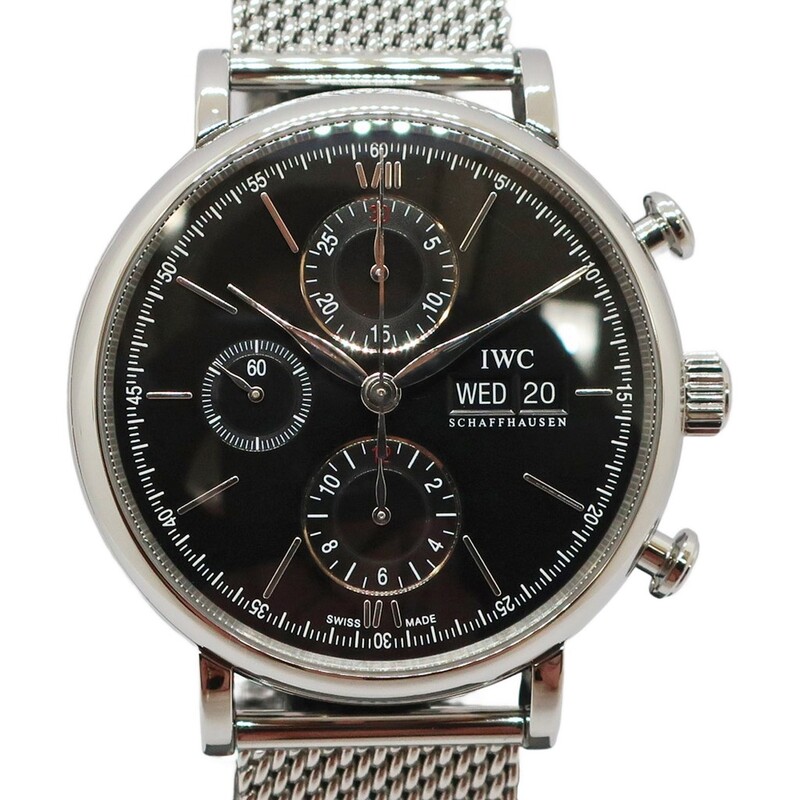��ŷ��ۡ�IWC�ۥ��󥿡��ʥ���ʥ륦���å�����ѥˡ� �ݡ��ȥե��Υ����Υ���� IW391010 �֥�å� SS ��� ��ư���� �ӻ��סڻž夲�Ѥߡۡ���š�