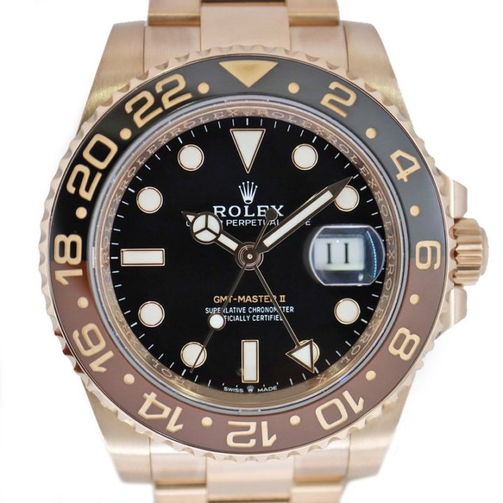 �ڱɡۡ�ROLEX�ۥ���å��� GMT�ޥ�����2 126715CHNR �֥�å� �ӻ��� K18PG �ԥ󥯥������ ��ư���� 2023ǯ ��󥺡���š�