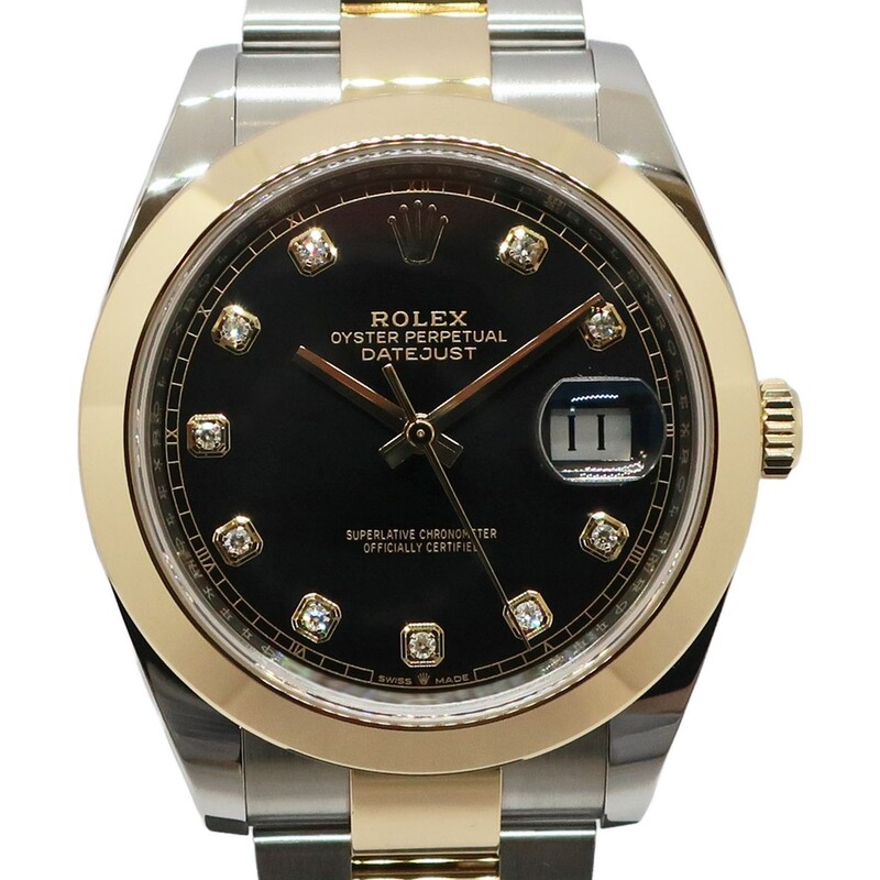 ��ŷ��ۡ�ROLEX�ۥ���å��� �ǥ��ȥ��㥹�� 41 126303G �֥�å� ��������� SS YG ���������� ��ư���� ��� �ݾڽ��դ� 2020ǯ �ӻ��סڻž夲�Ѥߡۡ���š�