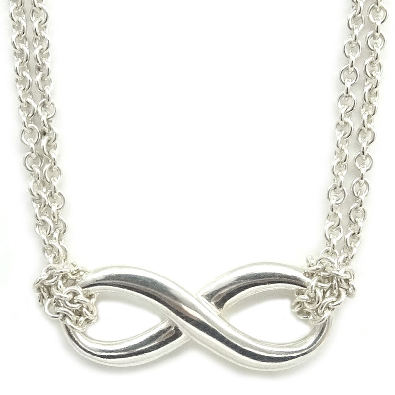 �ڱɡۡ�TIFFANY�ۥƥ��ե��ˡ� �ͥå��쥹 �ե����奢8 SV925 ����С� 5.9g ��ǥ����� ��ʪ ����¾����š�