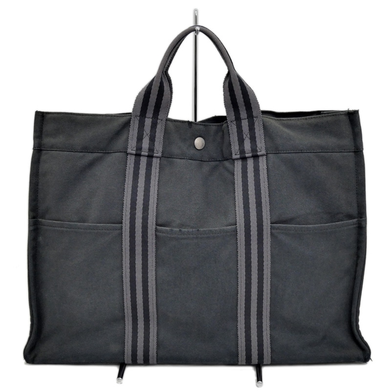 ��̾��ۡ�HERMES�ۥ���᥹ �ա���ȥ�MM �ȡ��ȥХå� �֥�å� �� ���졼 �����Х� ����С���� �ϥ�ɥХå� Fourre-Tout MM ��ǥ����� ��� ��˥��å�������š�