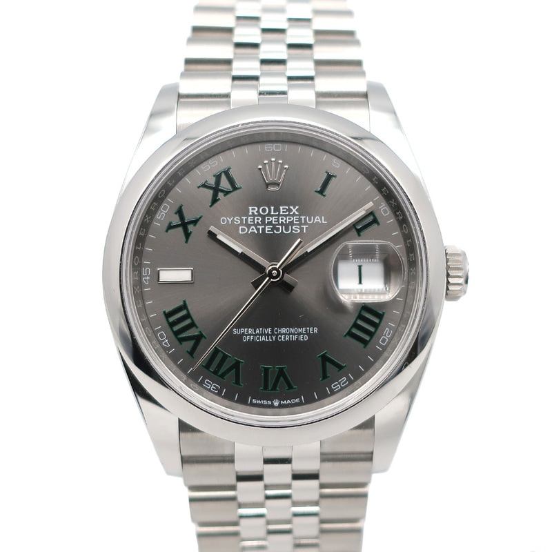 ��ŷ��ۡ�ROLEX�ۥ���å��� �ǥ��ȥ��㥹��36 ���졼�� 126200 ����ӥ꡼�֥쥹 �ӻ��� ��ư���� SS ��� 2026ǯ ���ʡ���š�