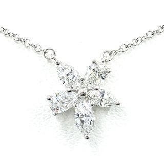�ڱɡۡ�TIFFANY�ۥƥ��ե��ˡ� Pt950 �ӥ��ȥꥢ �ߥå������饹���� ��������� �ͥå��쥹 �ߥǥ����� ��ǥ������ڻž夲�ѡۡ���š�