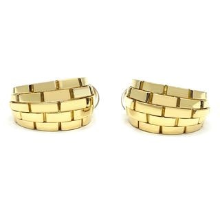 �ڱɡۡ�CARTIER�ۥ���ƥ��� K18YG ���ꥢ���̥����� 750YG ���奨�꡼ ��ǥ����� ��󥺡���š�
