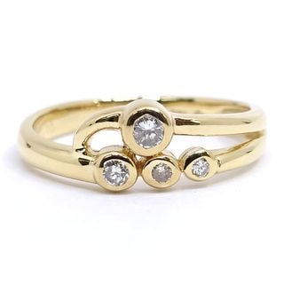 �ڱɡۡ�JEWELRY�ۥ��奨�꡼ ��� ���� ��������� 0.18ct K18 ��������������� ��2.8g 13�� ��ǥ����� ���ΤΤ� Ķ���������ѡ���š�