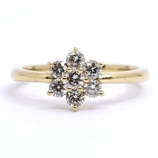 �ڱɡۡ�JEWELRY�ۥ��奨�꡼ ��� ���� ��������� 0.29ct K18 ��������������� ��2.4g 9�� ��ǥ����� ���ΤΤ� Ķ���������ѡ���š�