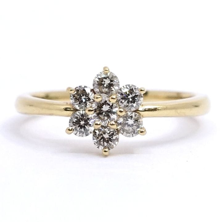 �ڱɡۡ�JEWELRY�ۥ��奨�꡼ ��� ���� ��������� 0.29ct K18 ��������������� ��2.4g 9�� ��ǥ����� ���ΤΤ� Ķ���������ѡ���š�