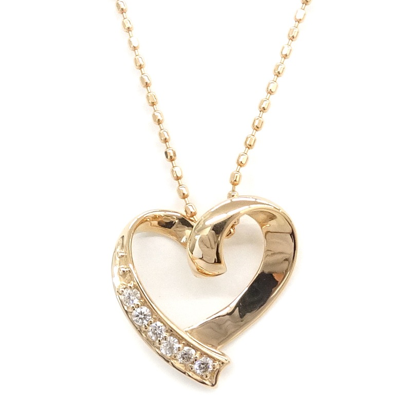 �ڱɡۡ�JEWELRY�ۥ��奨�꡼ �ͥå��쥹 �ϡ��� ��������� 0.04ct K18PG 2.1g ��ǥ����� ��ʪ ����¾����š�