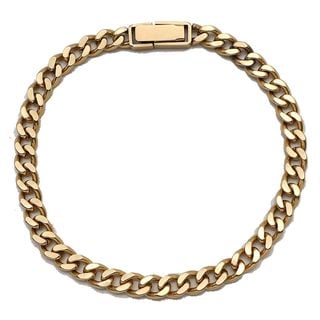 【天白】【JEWELRY】 喜平 キヘイ 約16.2g 2面カット シングル ブレスレット 18cm K18YG 750 イエローゴールド 造幣局刻印 ホールマーク 洗浄済【中古】