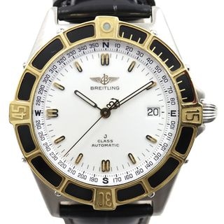 �ڱɡۡڥ�����ۡ�BREITLING�ۥ֥饤�ȥ�� J���饹 D10067 �ӻ��� �ۥ磻�� �֥�å� SS YG �쥶�� ��ư���� ��󥺡���š�
