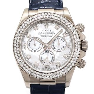 ��ŷ��ۡ�ROLEX�ۥ���å��� �����⥰��եǥ��ȥ� 116589RBR ������ʸ���� 8P��������� �쥶���٥�� M�� �ۥ磻�ȥ������ 750 K18 ��� �ӻ��� ��ư�� �ݾڽ����š�