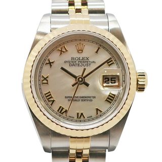 ��ŷ��ۡ�ROLEX�ۥ���å��� �ǥ��ȥ��㥹�� 69173NR W�� �ۥ磻�ȥ����� ������ SS YG ��ǥ����� �ӻ��� ��ư�����ڻž夲�Ѥߡۡ���š�