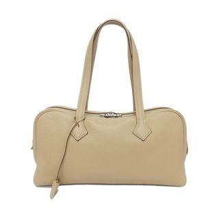 【天白】【HERMES】エルメス ヴィクトリア エラン 38 ベージュ ボストン型 トリヨンクレマンス □Q刻印 2013年頃製造 トートバッグ レディース 鞄【中古】