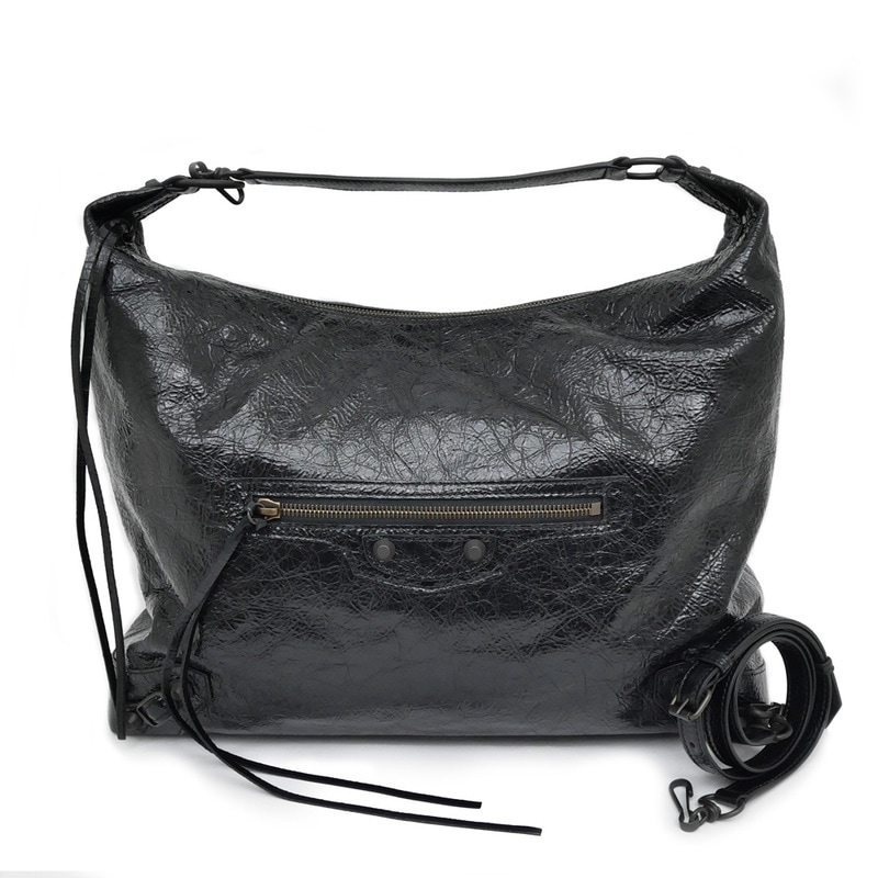 ��̾��ۡ�BALENCIAGA�ۥХ�󥷥��� Le City �ۡ��ܡ��Хå� �ߥǥ����� 8731992ABEK1000 �֥�å� �������� 2way �Хå� ��ॹ���� ���ƥ� ��ǥ���������š�