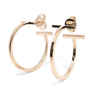 �ڱɡۡ�TIFFANY�ۥƥ��ե��ˡ� T�磻�䡼 �ա��ץԥ��� �ߥǥ����� �ƥ��ե��ˡ�T K18RG ������������� ��4.9g ��ǥ����� ���奨�꡼ Ȣ����š�