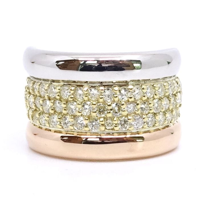 �ڱɡۡڥ�����ۡ�JEWELRY�ۥ��奨�꡼ ��� ���� ��������� 1.00ct K18YG PG Pt900 ��9.5g 11�� ��ǥ����� ���ΤΤߡ���š�