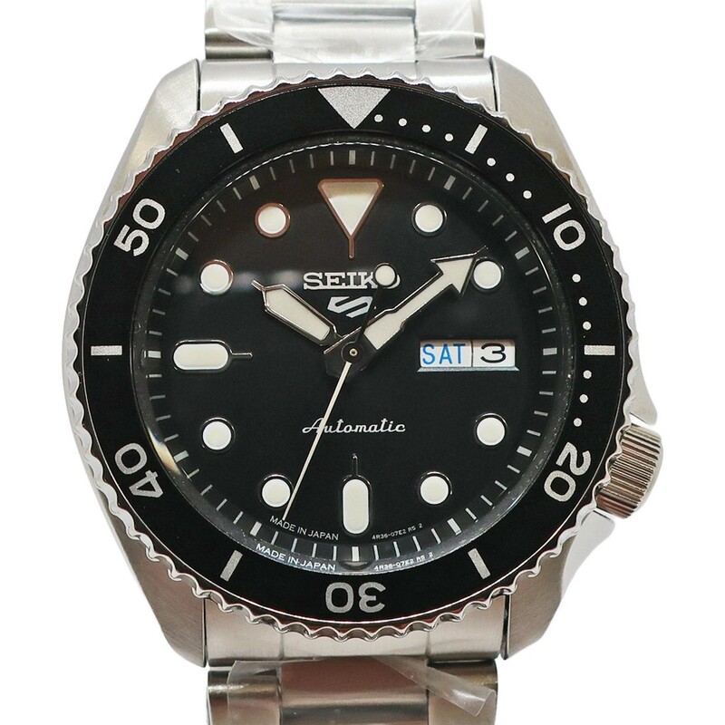 ��ŷ��ۡ�SEIKO�ۥ������� 5���ݡ��� SKX���꡼�� SBSA005 SS ��ư���� �֥�å� ��� �ӻ��סڿ��ʡۡ�̤���ѡۡ���š�