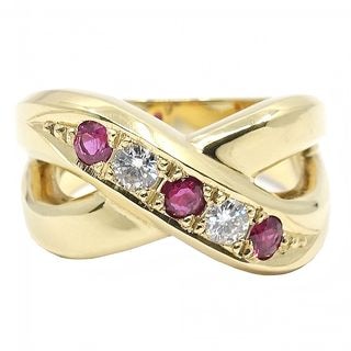 ��̾��ۡ�JEWELRY�ۥ��奨�꡼ ��� D0.16ct/R0.30ct ��11.5�� K18YG ʸ��Ħ��ͭ ���� ���顼���ȡ��� ��12.8g ���� ��ǥ����� Ķ���������� ���ΤΤߡ���š�