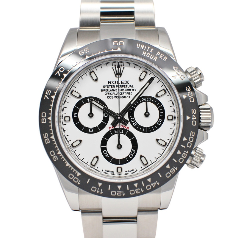 ��̾�Ų��ۡ�ROLEX�ۥ���å��� �ǥ��ȥ� 116500LN ������ �ۥ磻�� SS ��ư���� ��� �ݾڽ��դ� 2022ǯ����š�
