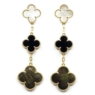 �ڱɡۡ�VAN CLEEF��ARPELS�ۥ����󥯥꡼�ա������ڥ� K18YG �ޥ��å�����ϥ�֥� 3������� �ԥ��� MOP VCARD79000 750YG ���奨�꡼ ��ǥ���������š�