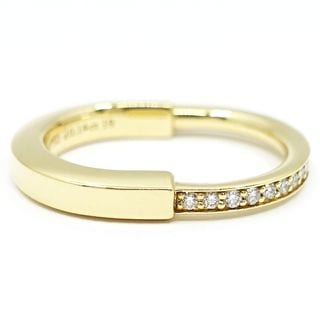【栄】【TIFFANY】ティファニー K18YG ロック ダイヤモンド リング 指輪 750YG ジュエリー レディース メンズ【中古】