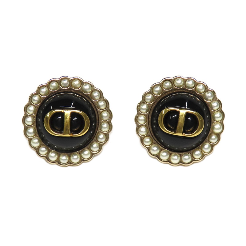 DIOR ディオール ピアス パール 刻印 CD ロング ゴールド 片耳 名古屋】【DIOR】ディオール Petit CD Baroque スタッド ピアス メタル