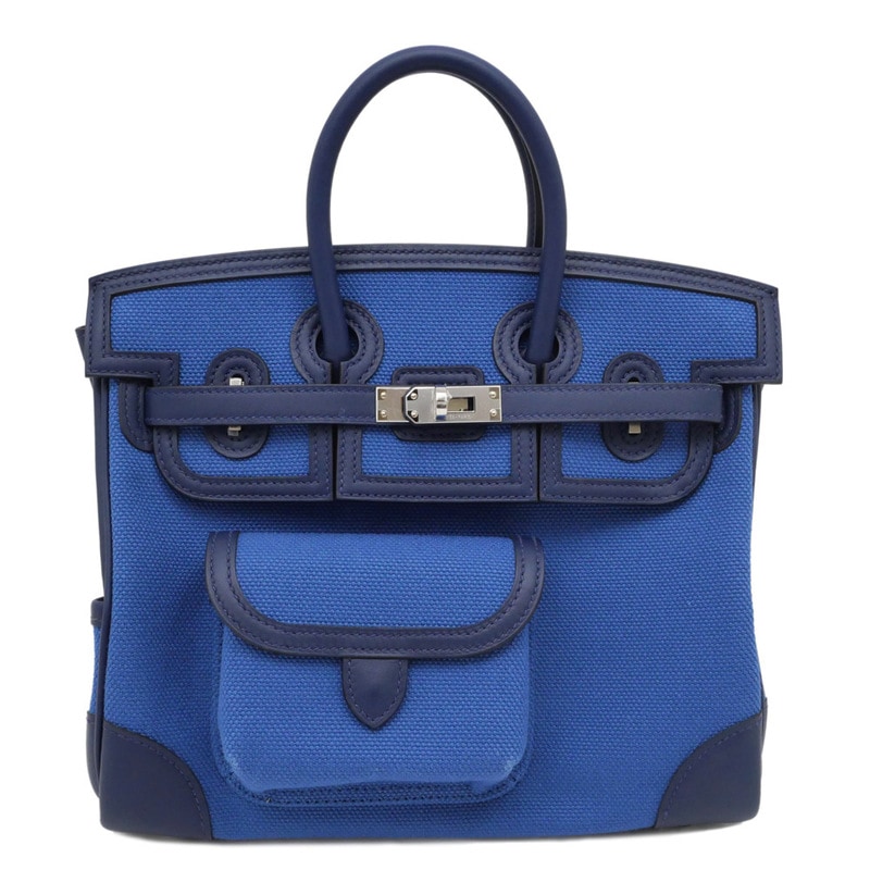 ��̾��ۡ�HERMES�ۥ���᥹ �С����� ������ 25  �֥롼������/�ͥ��ӡ� �ȥ��/�����ե� ����С���� K��� �ϥ�ɥХå���̤���ѡۡ���š�