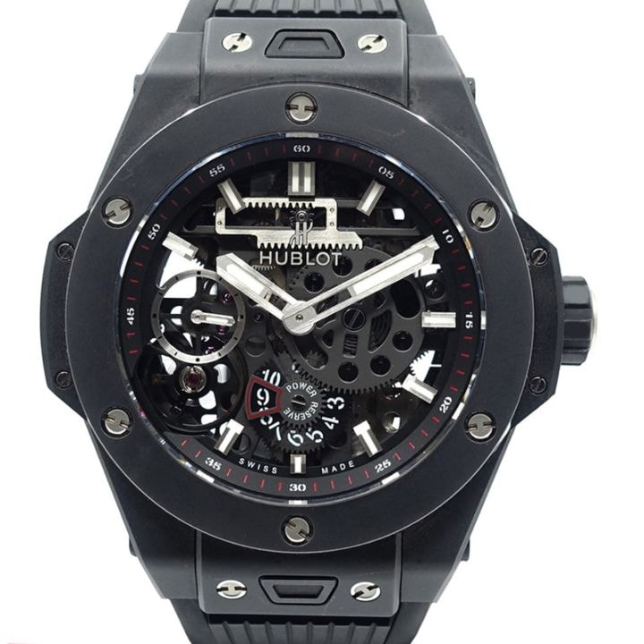 �ڱɡۡڥ�����ۡ�HUBLOT�ۥ��֥� �ӥå��Х� �ᥫ10 �֥�å��ޥ��å� 45mm 414.CT.1123.RX ����ߥå� ��С��٥�� ������ȥ�ʸ���� �괬�� ��� Ȣ �ݾڽ����š�