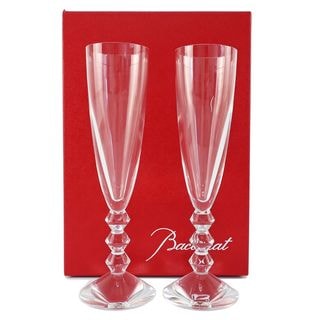 【天白】【BACCARAT】バカラ シャンパングラス ペア ベガ シャンパンフルート 2811801 食器 テーブルウェア インテリア その他【中古】
