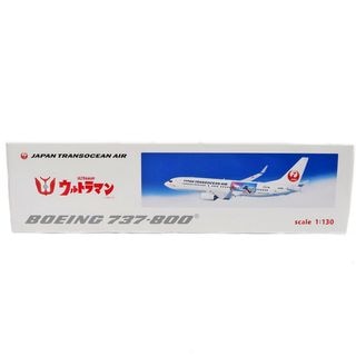 【名東】【JAPAN TRANSOCEAN AIR】日本トランスオーシャン航空 ウルトラマン ボーイング737-800 ミニチュア 飛行機 置物【未使用【中古】