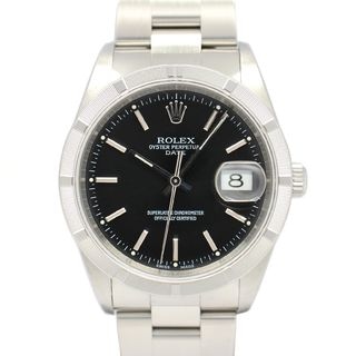 ��̾�Ų��ۡ�ROLEX�ۥ���å��� �����������ѡ��ڥ��奢�� �ǥ��� 15210 Y�� �֥�å� SS ��ư���� ��� �ݾڽ��դ� 2002ǯ����š�