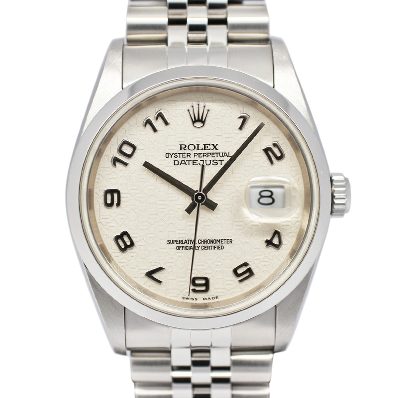名古屋】【ROLEX】ロレックス デイトジャスト 16200 K番 アイボリー